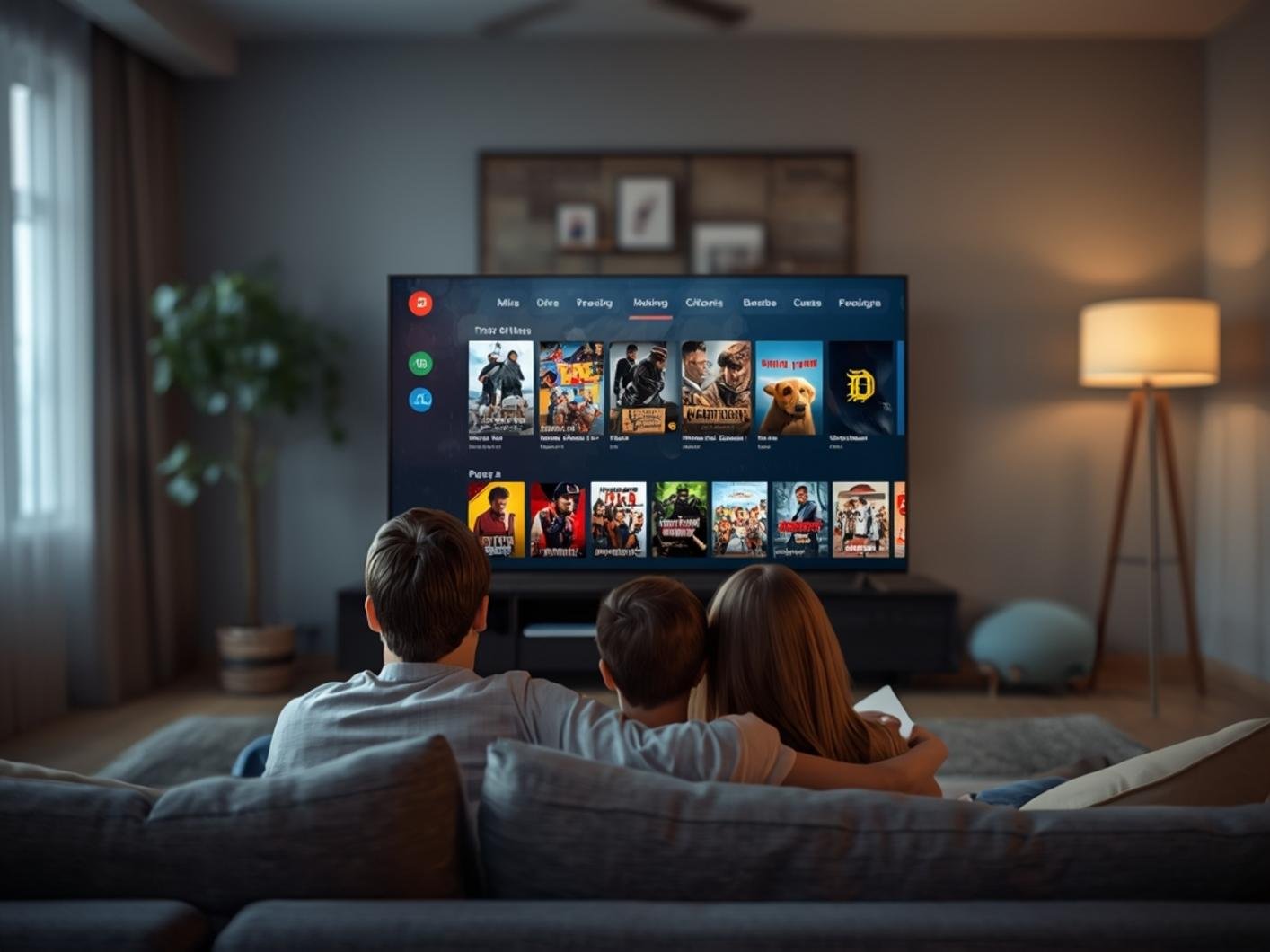 Konfiguracja najlepszego IPTV w Polsce na Smart TV — ekran aplikacji z listą polskich kanałów HD
